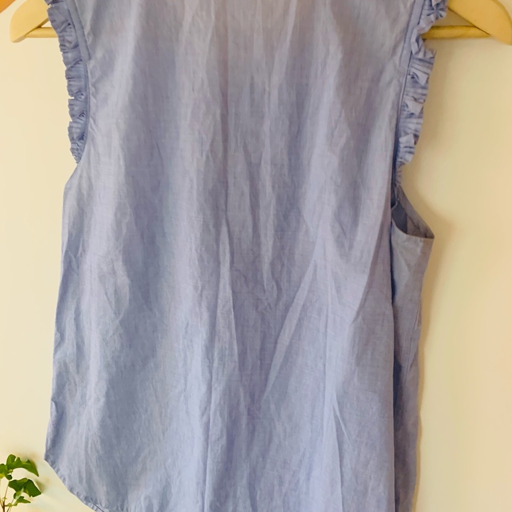 J CREW | Ruffle detail Sleeveless Blouse - Picture 8 of 11